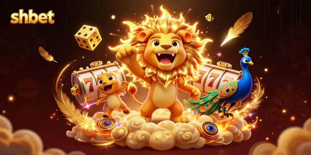 Enhance your gameplay at sh bet with vibrant casino-themed 3D illustration, featuring dynamic characters and gaming elements.