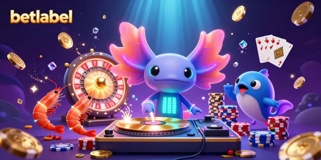 Betlabel offers a vibrant casino scene featuring a DJ and dynamic gaming elements for players.